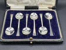 6 Teelöffel England Sheffield 1918 - 925 Silber Espressolöffel Mokkalöffel