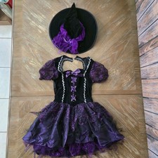 Wicked Witch Costume Small   Dress  Hat Halloween Party Cosplay  See Notes 