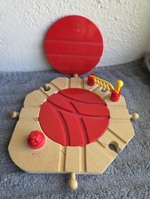 Wooden Railway 6 Way Turntable Switchtrack W 2 Interchanging Plates Brio Thomas
