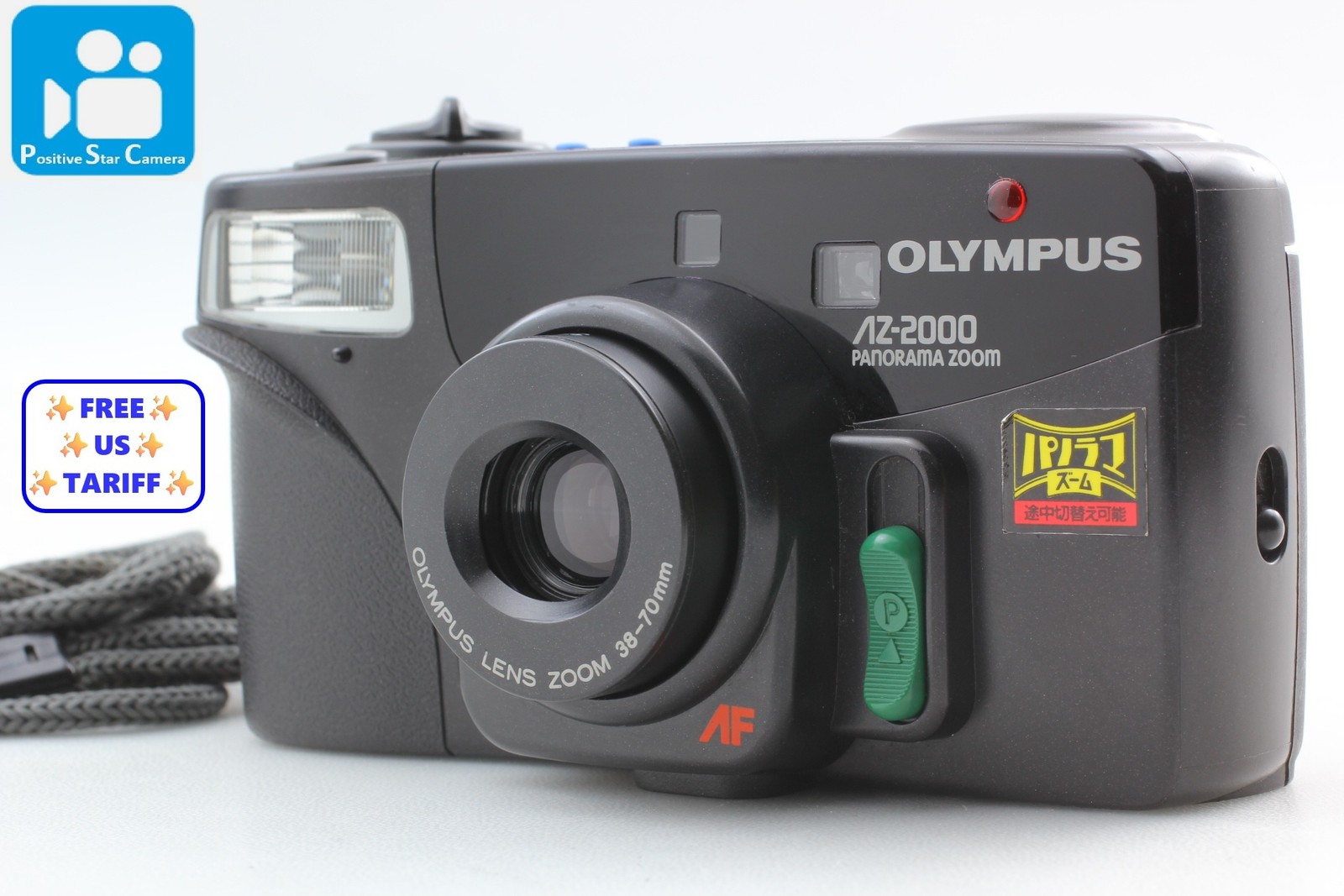 🎦VIDEO👀✨MINT✨ Olympus AZ-2000 Panorama Zoom 35mm camera From JAPAN