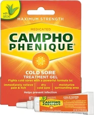 Campho Phenique Cold Sore and Fever Blister Treatment for Lips, Maximum Strength