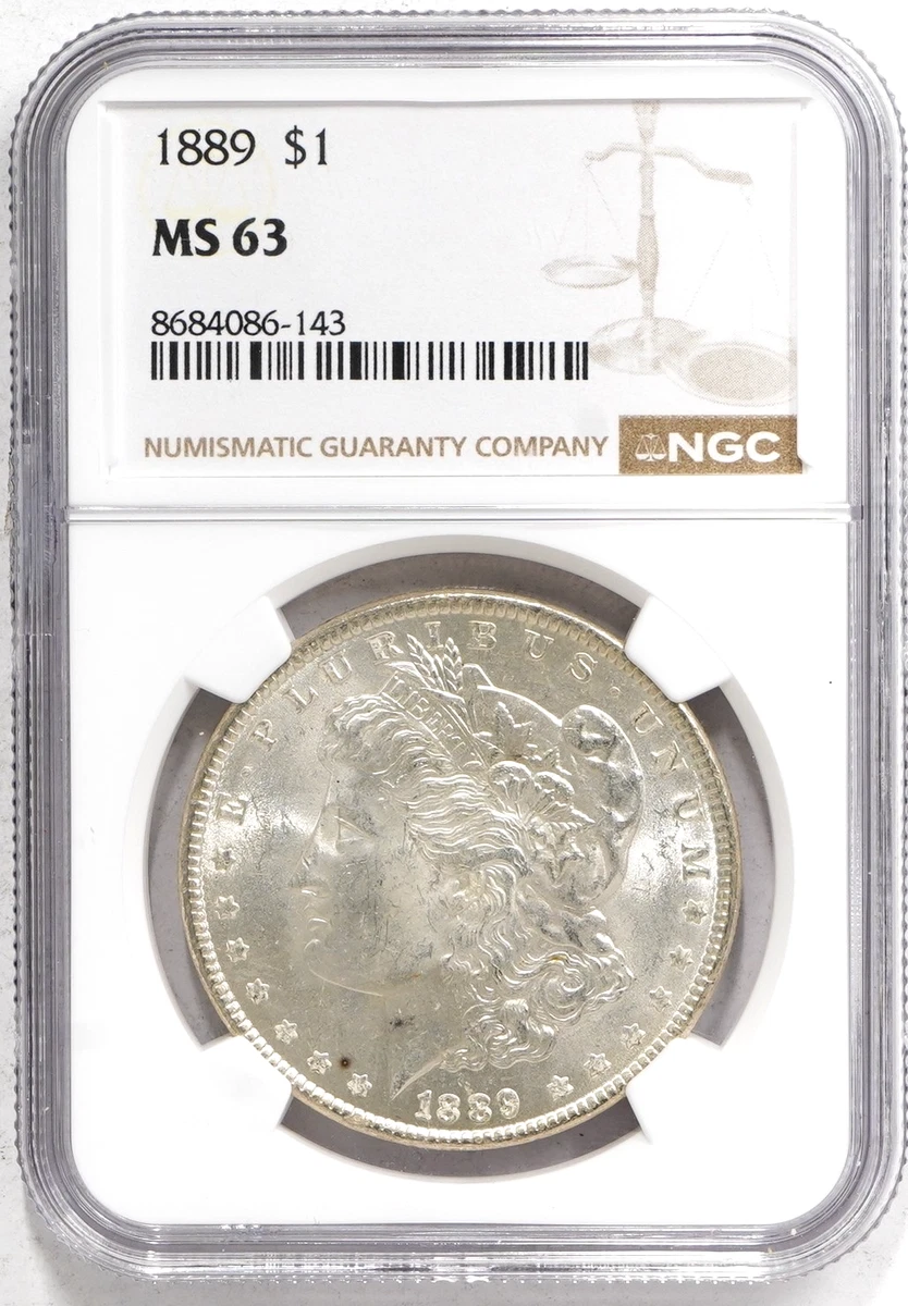 MS 63 Graded 1889 Year Morgan US Dollars (1878-1921) for sale | eBay