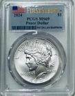 2024 Peace Silver Dollar PCGS MS69 First Strike/Flag Label