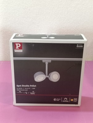 Paulmann URail LED Spot Double Pellet Chrom matt weiß 2 x 6.7W 2x340lm_0.5_3