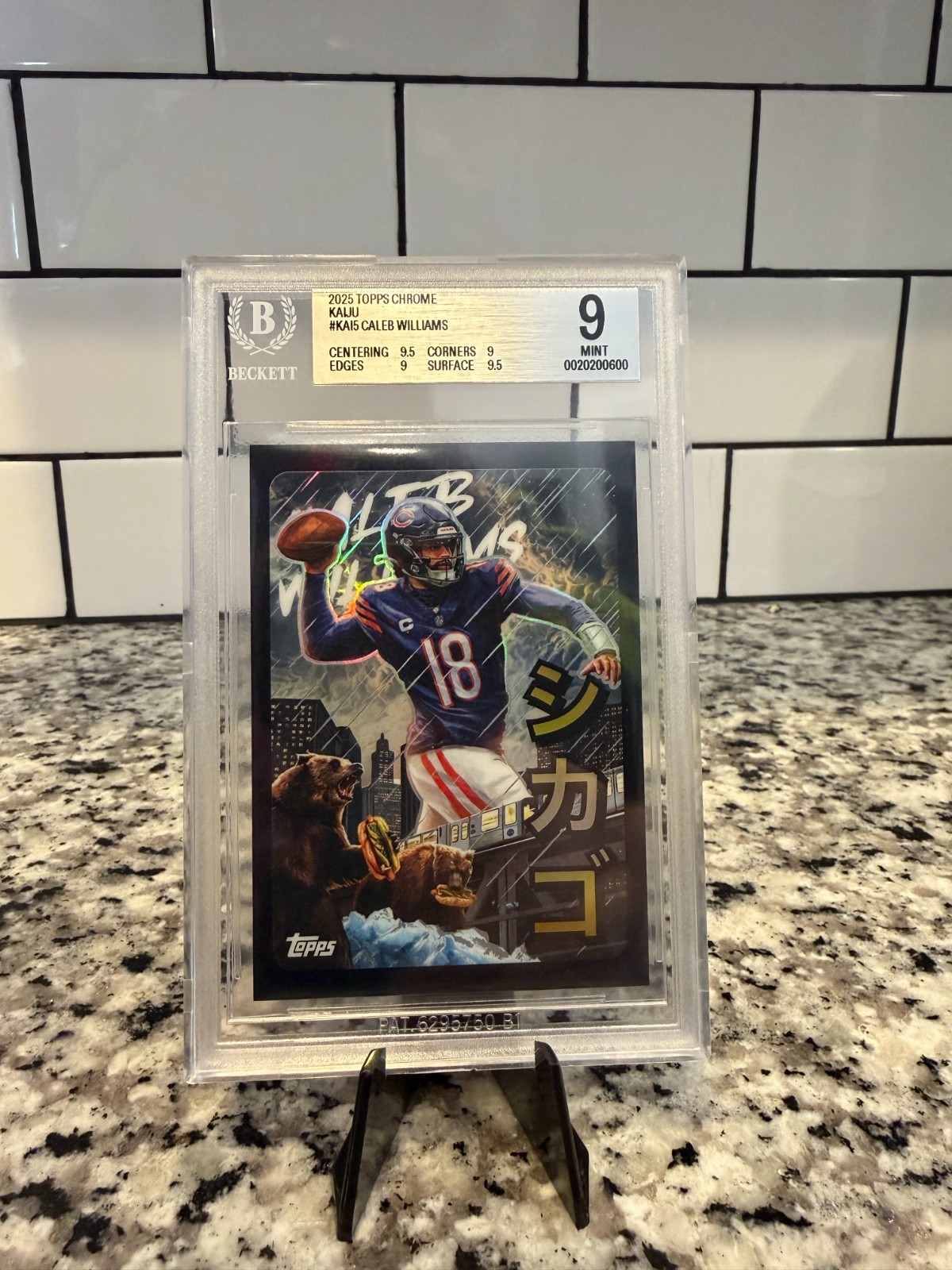 2025 Topps Chrome - Kaiju Caleb Williams #KAI-5 BGS 9! Pop. 3- Only 1 Higher