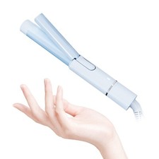 Ceramic Mini Curling Iron for Short Hair Dual Voltage Curling Wand for Travel
