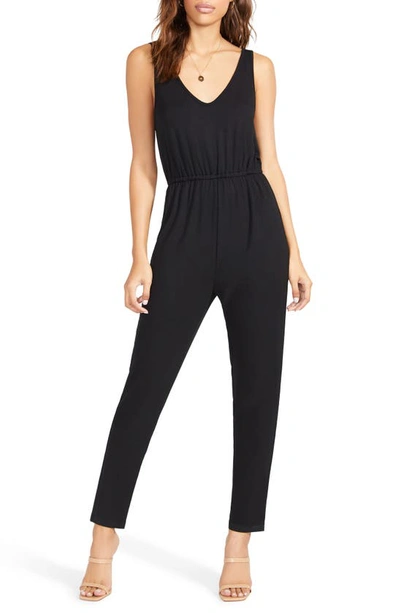 BB Dakota x Steve Madden L119120 Womens Black Owe You One Jumpsuit Size L