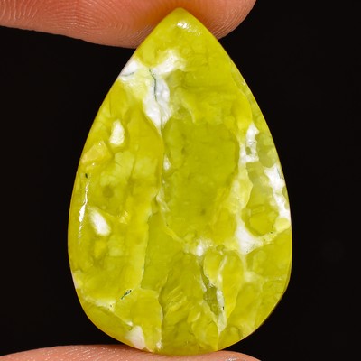 11.25Cts. 100% Natural Lizardite PearCabochon Loose Gemstone 17x26x03 MM