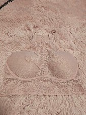 Victoria's Secret Pink High Neck Lace Bralette Bra Size S/P Floral New