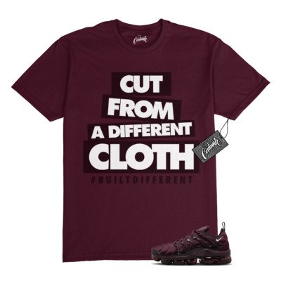 VaporMax Night Maroon Burgundy Cedar White Black Plus Air T Shirt Match CLOTH