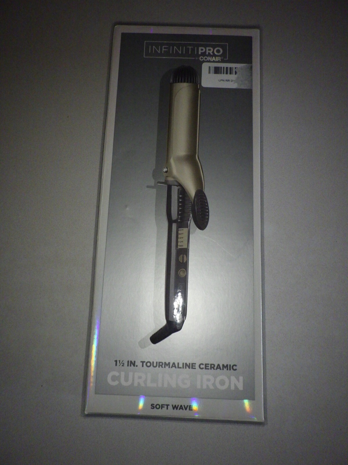 INFINITIPRO BY CONAIR Tourmaline 1 1/2-Inch Ceramic Curling Iron, Black