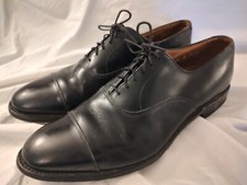 ALLEN EDMONDS 10.5 B PARK AVENUE BLACK CAP TOE DRESS SHOES Good