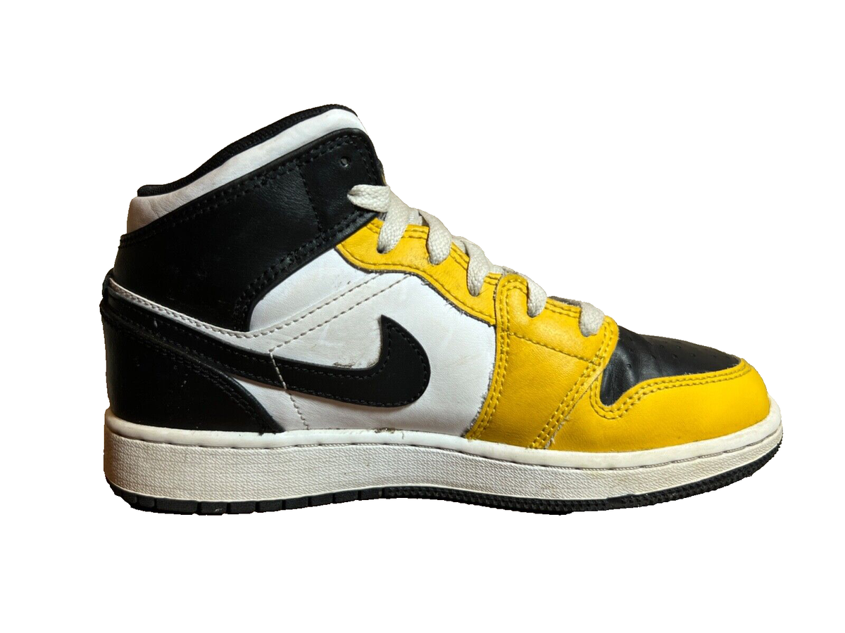 Nike™ Air Jordan 1 Mid GS 'Yellow Ochre' DQ8423-701 ~ YOUTH Sz 4Y