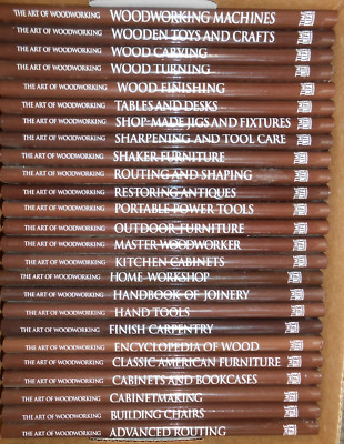 Time Life Books THE ART OF WOODWORKING Complete Set of 25 Spiral Bound - HC LN