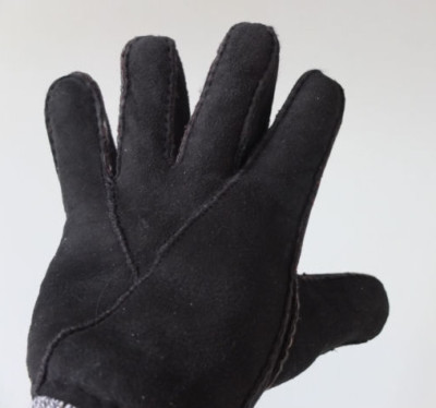 * Leder Lammwolle Handschuhe M TOP