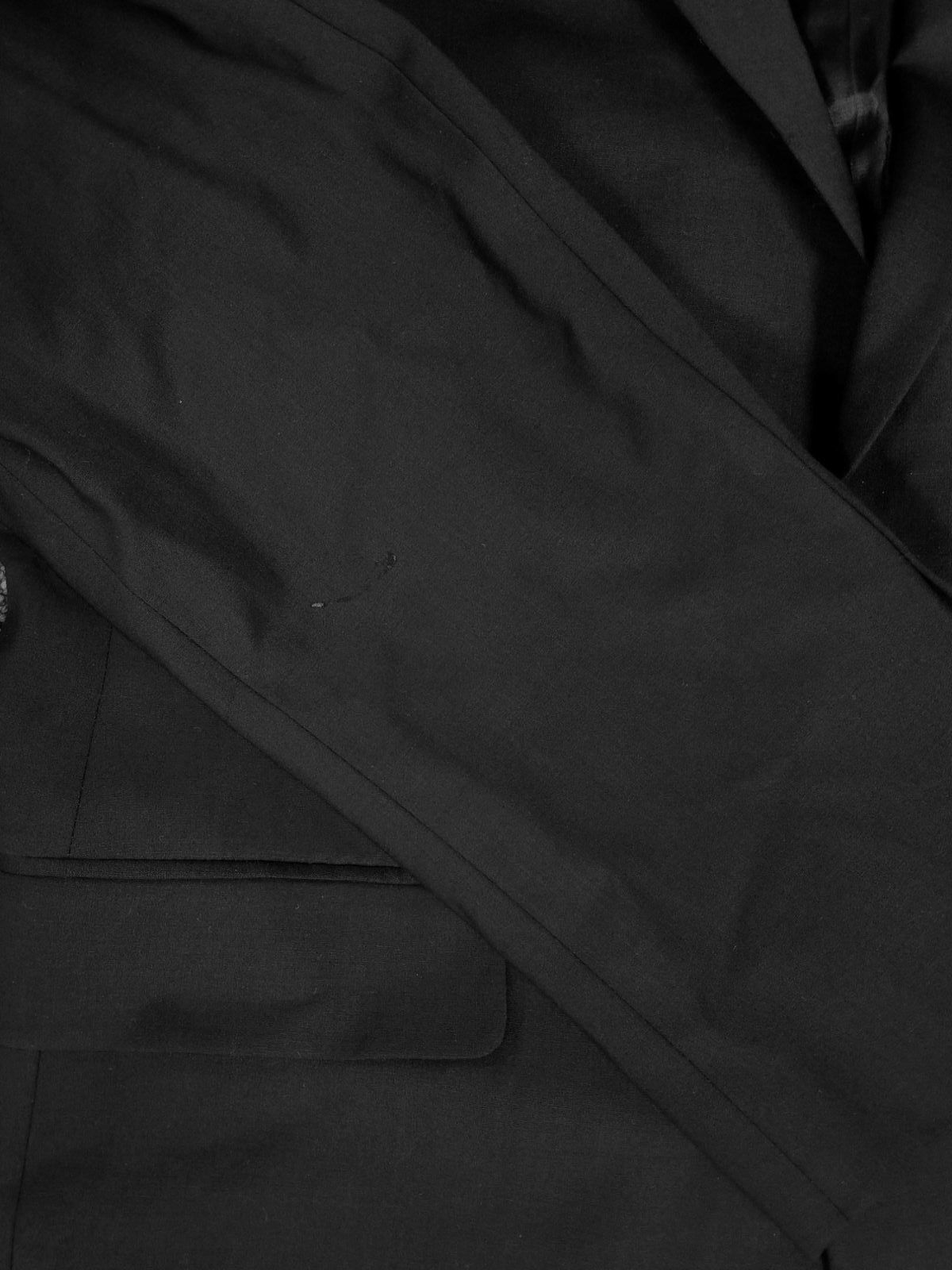 Calvin Klein Men Black Solid Wool Stretch Blazer … - image 5