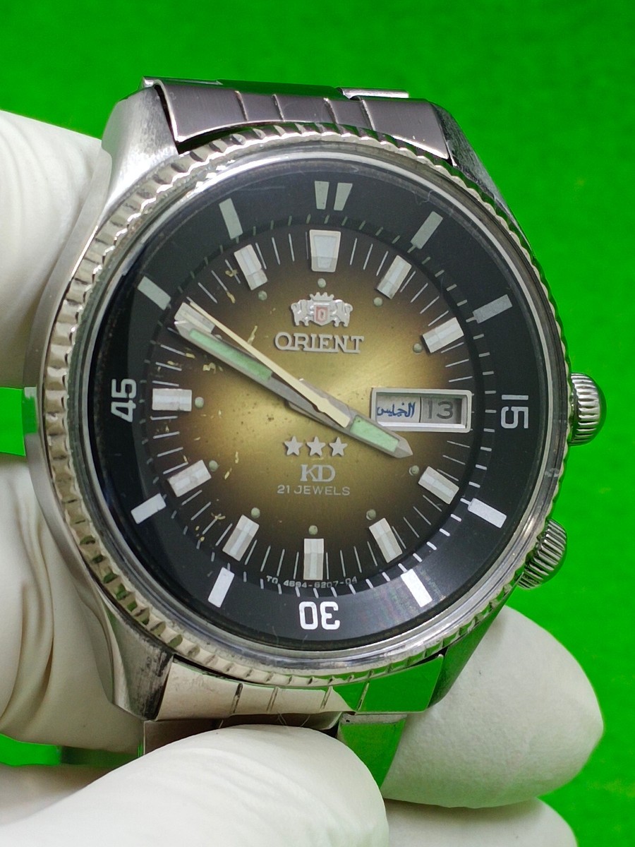 vintage Orient KING DIVER Watch 21 JEWELS Automatic 46941 Day