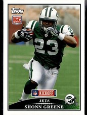 2009 Topps Kickoff Rookie #131 SHONN GREENE New York Jets RC F3