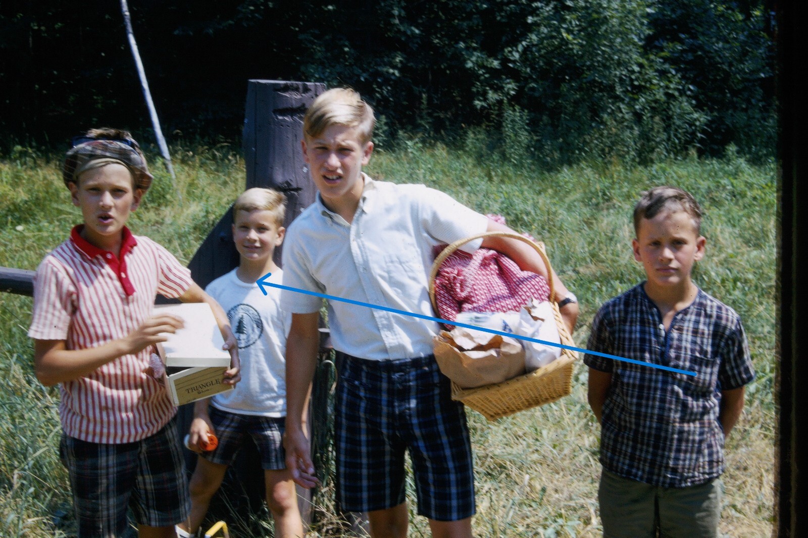 1966 8X 35mm Family Outing Picnic Lake New York Ford Country