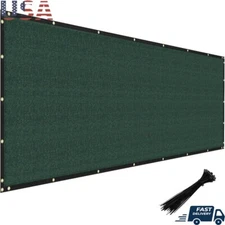 Heavy Duty Green Fence Privacy Screen 5x50 Ft Outdoor Yard Barrier Patio Garden