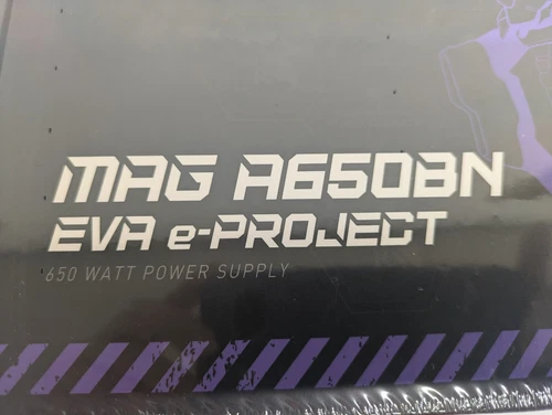 MSI x Evangelion e:PROJECT MAG A650BN EVA ATX Power Supply Unit PSU Color 650w - Picture 17 of 24