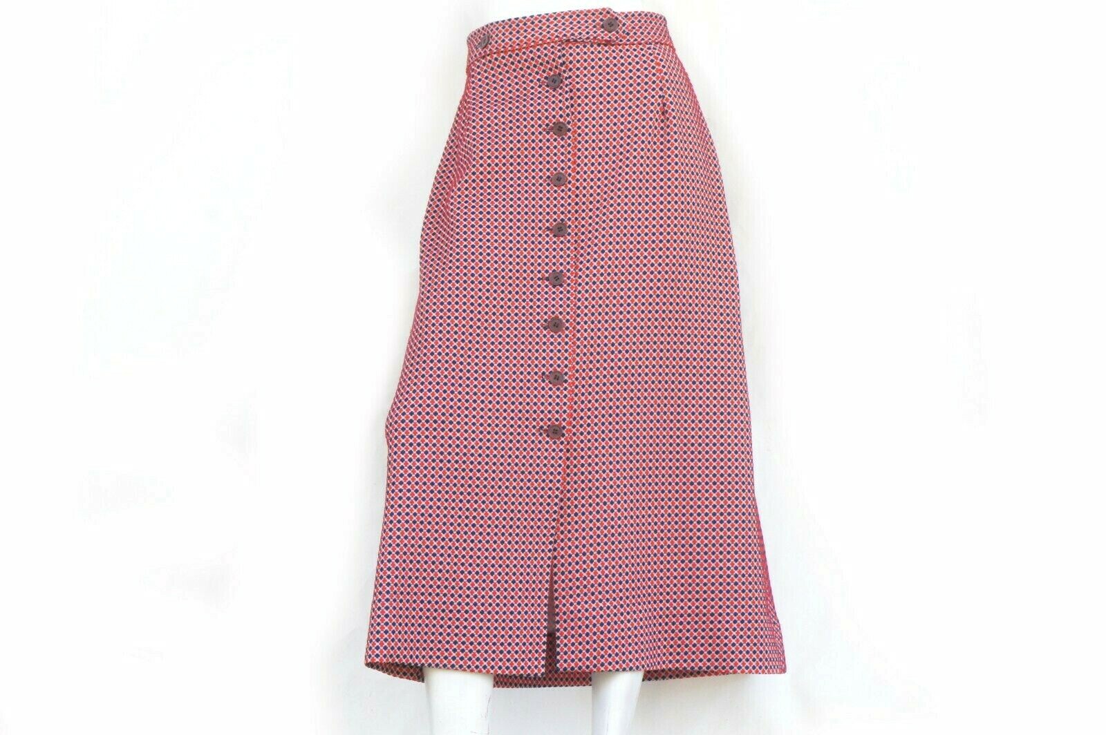 Button Down Knit Polyester Maxi Skirt - image 2