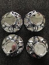 4 Chrome Trailer Wheel Hub Cap Covers Sharp 15 16 6h Rims Qt655chn