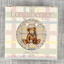 Longaberger 2000 Baby Basket Tie-On