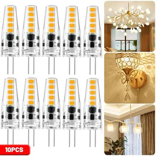 10x G4 LED lamp 12V DC/AC warm white 6W bulb pin base bulb lamp