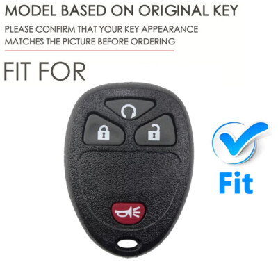Replacement Key Fob Shell Case For Chevy Tahoe, GMC Yukon, Cadillac Escalade - Black And Blue