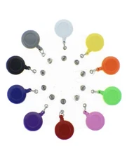 Retractable Badge Reels ID Key Card Name Tag Holders Belt Clip Assorted Colors