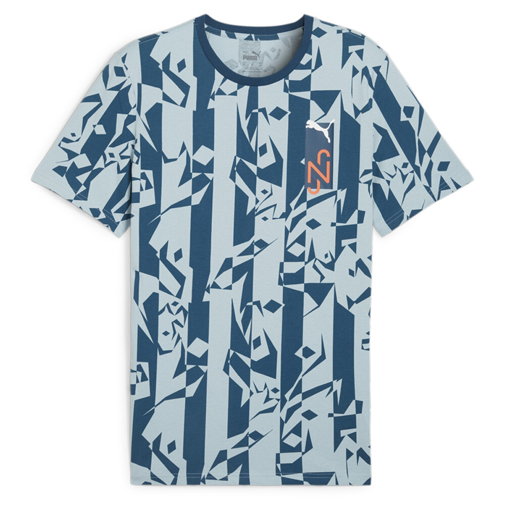 Футболка с круглым вырезом и коротким рукавом с логотипом Puma Neymar Jr Creativity мужская синяя повседневная футболка