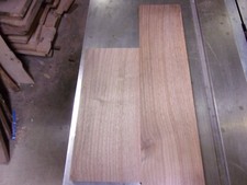 2 PC WALNUT LUMBER WOOD KILN DRIED BOARDS 11/16" THICK LOT 1127V FLAT 1/4 SAWED
