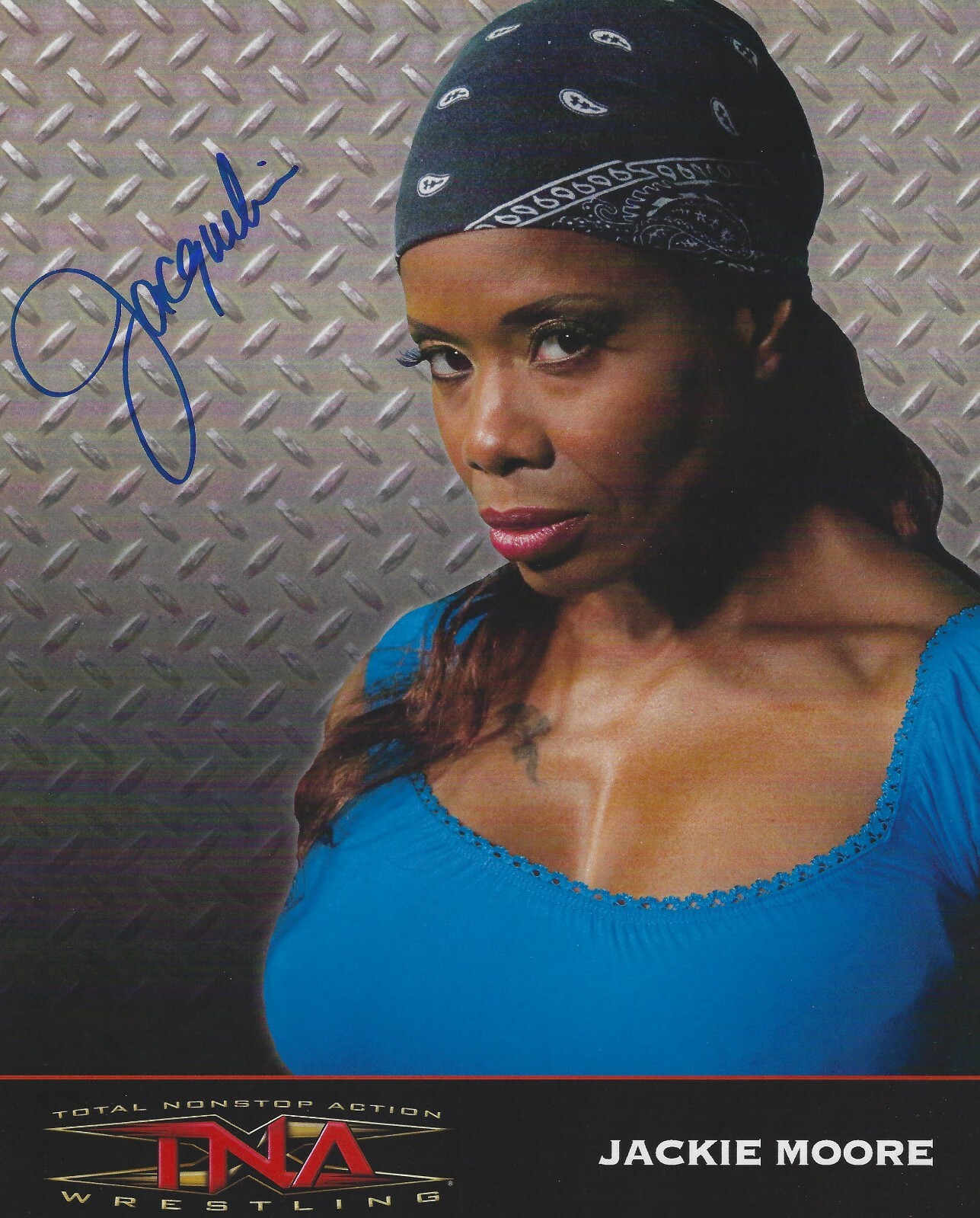 Jacqueline Moore Signed Autographed 8x10 Photo WWE TNA Wrestling Jackie w/COA eBay