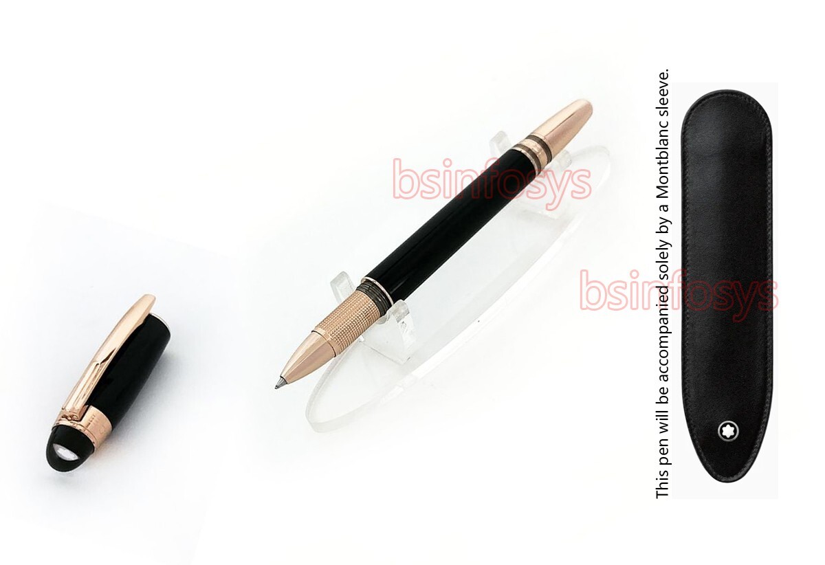 Montblanc Starwalker Red Gold Resin Rollerball Pen With Sleeve