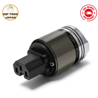 OYAIDE IEC connector AC-004 AC400 ARMORED series Platinum palladium plating NEW