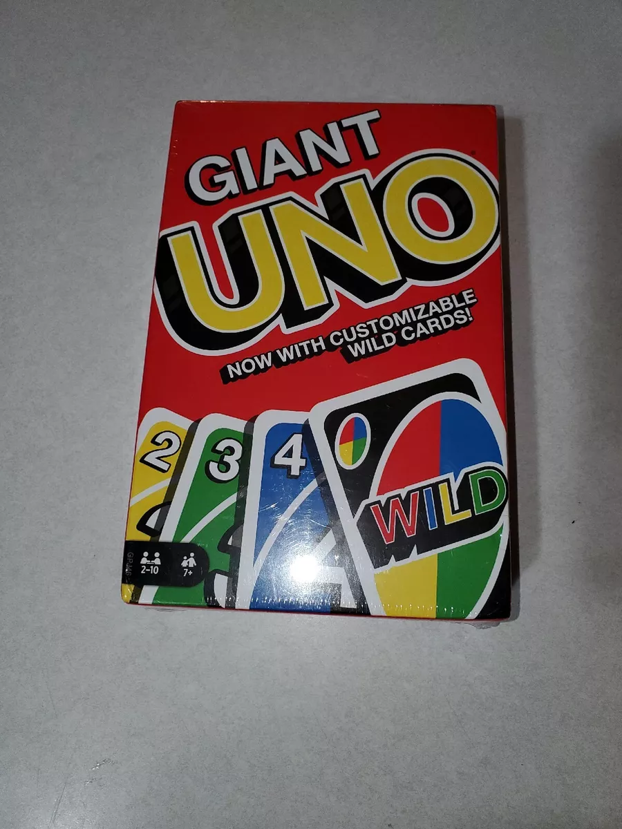 Giant UNO Card Game for Kids, Adults and Family Night, 108 Oversized Cards  for 2-10 Players