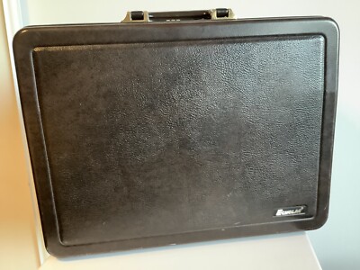 Vintage Echolac Hard Shell Attaché Briefcase Brown Combination