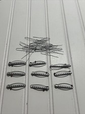 Lot Of 9 VINTAGE Goody Tip Top Aluminum Hair Curlers And Assorted Pins