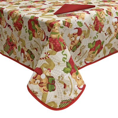 Christmas tablecloth table service + napkins Preziosa Home 12 places 6409