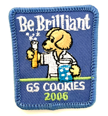Vintage Girl Scout ''BE BRILLIANT'' 2006 Cookie Sale Patch