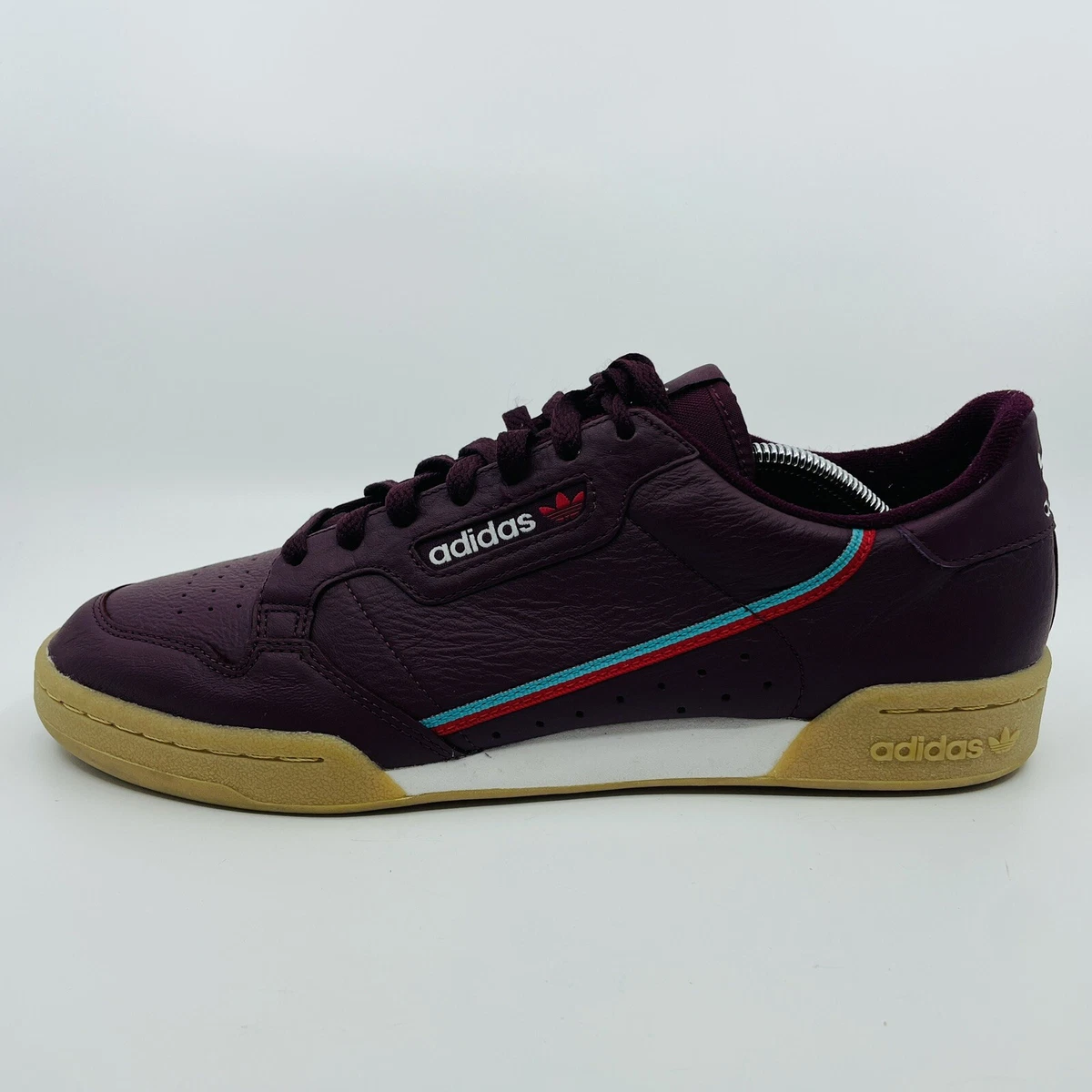 adidas continental 80 maroon
