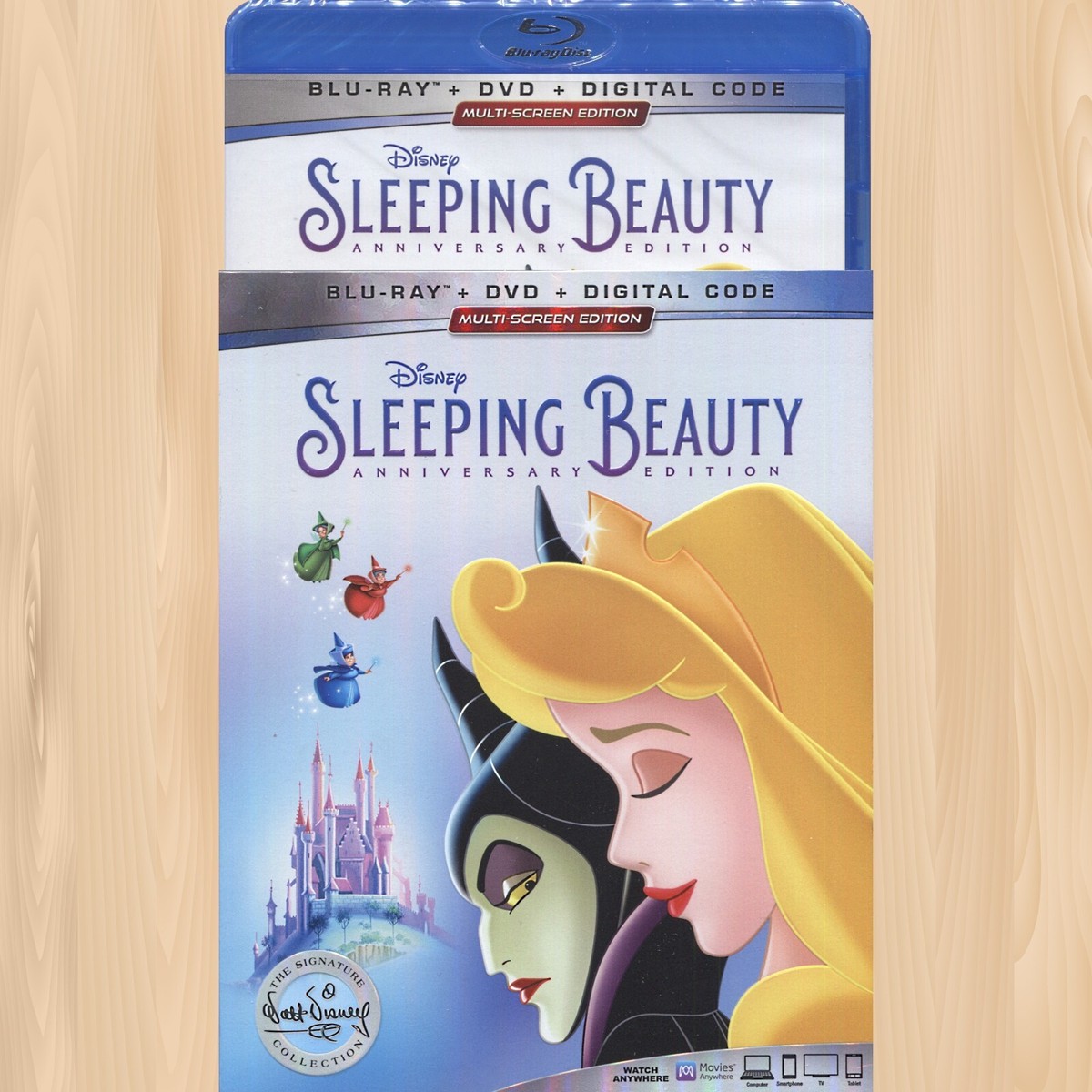 Disney SLEEPING BEAUTY 60th Anniversary BLU-RAY + DVD Signature