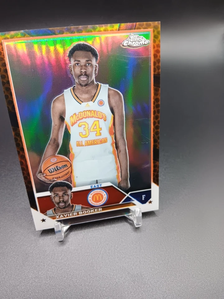 /25 Xavier Booker 2023 Topps Chrome McDonald's Orange Basketball MICHIGAN St #49 - Image 2 of 3