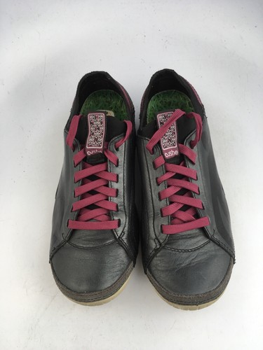 Scarpe da ginnastica Cushe Boutique Delux in pelle pizzo nero metallizzato scarpe da donna taglia 7 US - Foto 12 di 12