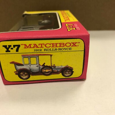 Lesney MATCHBOX Models Of YesterYear No Y7-3 1912 Rolls-Royce with