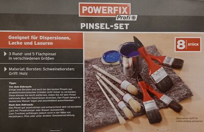 Powerfix Pinsel Set 8 Stück