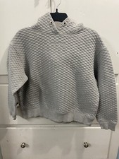 Zyia Active Hoodie Women s Long Sleeve Pullover Cropped Quilted Size Medium