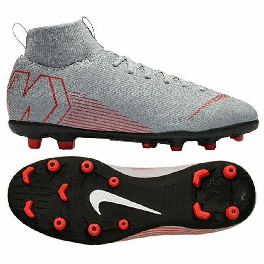 Football shoes Nike Superfly 6 Club Mg Jr AH7339 Gray Sz 4.5