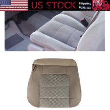Cubierta de asiento de tela inferior para conductor Ford F150 XLT 2000-2003 bronceado pergamino mediano
